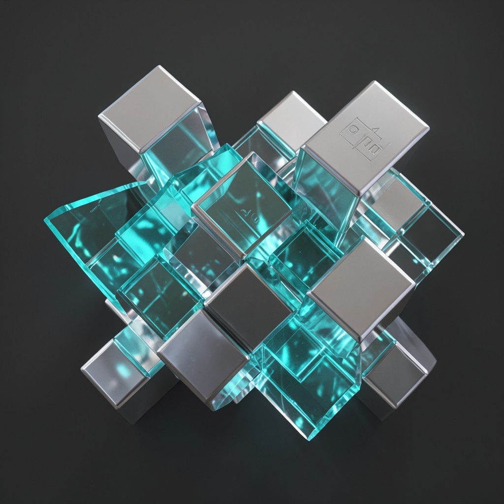 Abstract geometric cryptographic primitives and block structures in dark environment